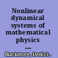 Nonlinear dynamical systems of mathematical physics spectral and symplectic integrability analysis /