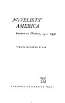 Novelists' America ; fiction as history, 1910-1940.