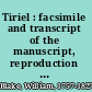 Tiriel : facsimile and transcript of the manuscript, reproduction of the drawings and a commentary on the poem by G.E. Bentley, Jr.