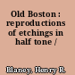 Old Boston : reproductions of etchings in half tone /