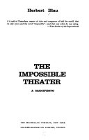 The impossible theater : a manifesto.