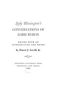 Conversations of Lord Byron. /