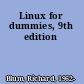 Linux for dummies, 9th edition