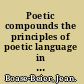 Poetic compounds the principles of poetic language in modern English poetry /