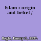 Islam : origin and belief /
