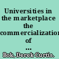 Universities in the marketplace the commercialization of higher education /