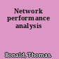 Network performance analysis