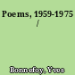 Poems, 1959-1975 /