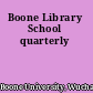 Boone Library School quarterly
