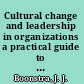 Cultural change and leadership in organizations a practical guide to successful organizational change /