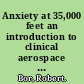 Anxiety at 35,000 feet an introduction to clinical aerospace psychology /