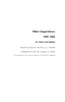 Other inquisitions, 1937-1952 /