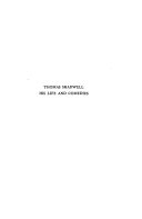 Thomas Shadwell ; his life and comedies /