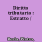 Diritto tributario : Estratto /