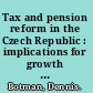 Tax and pension reform in the Czech Republic : implications for growth and debt sustainability /