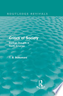 Critics of society radical thought in North America /