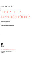 Teoría de la expresión poética.