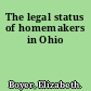 The legal status of homemakers in Ohio