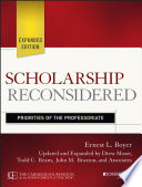 Scholarship reconsidered : priorities of the professoriate /