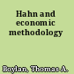 Hahn and economic methodology