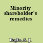 Minority shareholder's remedies