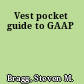 Vest pocket guide to GAAP