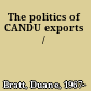 The politics of CANDU exports /