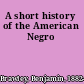 A short history of the American Negro