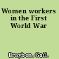 Women workers in the First World War