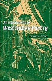 An introduction to West Indian poetry /