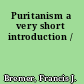 Puritanism a very short introduction /
