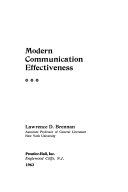 Modern communication effectiveness /