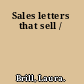 Sales letters that sell /