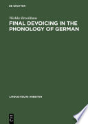 Final devoicing in the phonology of German /