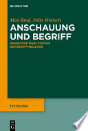 Anschauung und Begriff : Grundzuge eines Systems der Begriffsbildung /