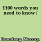 1100 words you need to know /