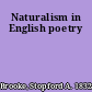 Naturalism in English poetry