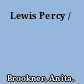 Lewis Percy /