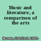 Music and literature, a comparison of the arts