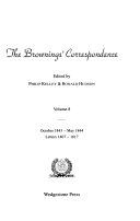 The Brownings' correspondence /