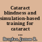 Cataract blindness and simulation-based training for cataract surgeons an assessment of the HelpMeSee approach ; technical report /