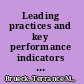 Leading practices and key performance indicators for asset maintenance : strategic asset management : communication and implementation /