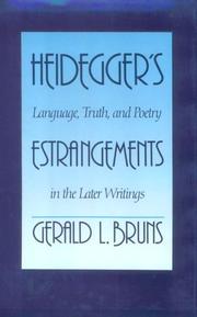 Heidegger's estrangements : language, truth, and poetry in the later writings /