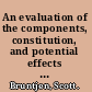 An evaluation of the components, constitution, and potential effects of the collection and staff formulas of the 1975 ACRL standards for college libraries /