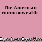 The American commonwealth