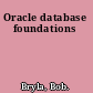 Oracle database foundations