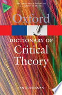 A dictionary of critical theory /