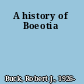 A history of Boeotia