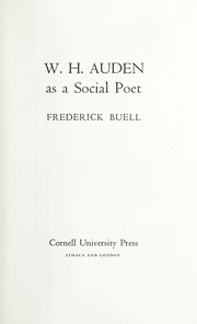 W.H. Auden as a social poet.