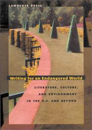Writing for an endangered world : literature, culture, and environment in the U.S. and beyond /